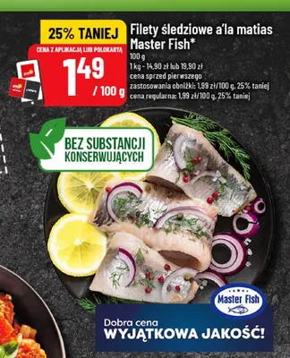 Filety śledziowe a la matjas Z jezior i mórz promocja w POLOmarket