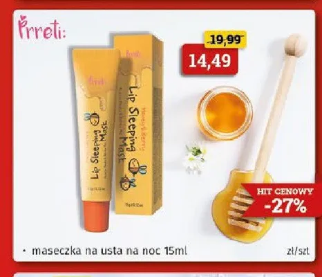Maseczka na usta na noc Prreti Lip Sleeping Mask promocja w Drogeria Kosmyk