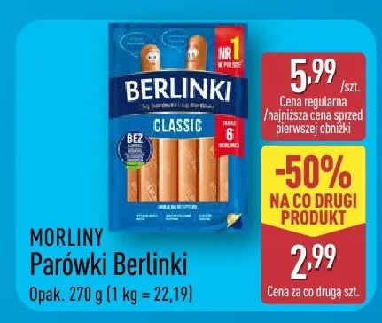 Parówki Berlinki promocja w Aldi