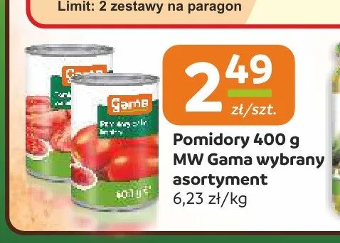 Pomidory MW Gama promocja w Społem Częstochowa