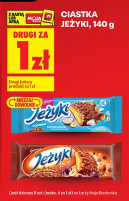 Ciastka Jeżyki Coconut promocja w Biedronka