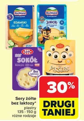 Sery żółte bez laktozy promocja w Carrefour Market