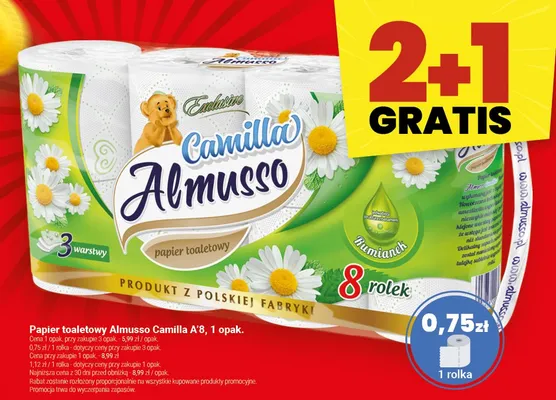 Papier toaletowy Almusso Camilla promocja w Twój Market