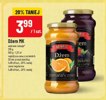 Dżem pomarańczowy MK promocja w POLOmarket