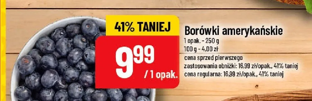 Borówki amerykańskie promocja w POLOmarket