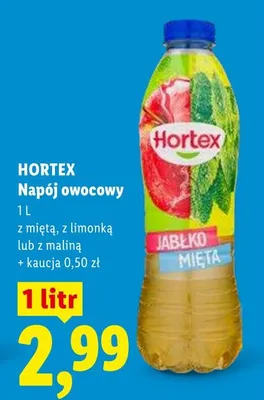 Napój owocowy Hortex z miętą promocja w Lidl