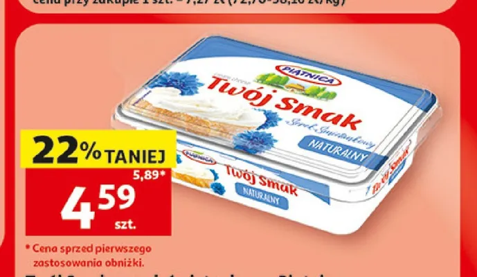 Serek śmietankowy Twój Smak Piątnica promocja w Auchan