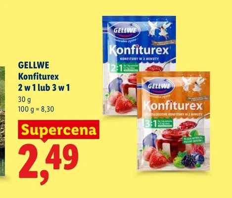 Środek żelujący Konfiturex 2 w 1 Gellwe promocja w Lidl
