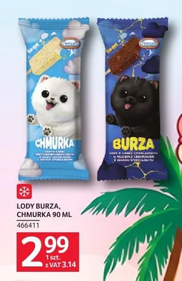 Lody Burza Koral 90 ml promocja w Selgros