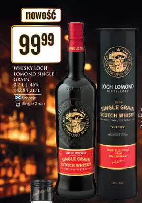 Whisky Lomond Single Grain promocja w Dino