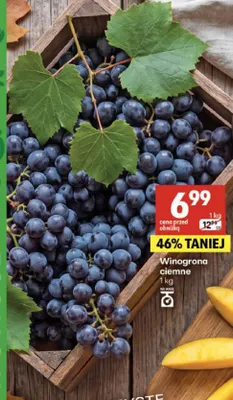Winogrona ciemne promocja w Delikatesy Centrum