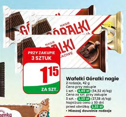 Wafelki Góralki nagie promocja w Dino
