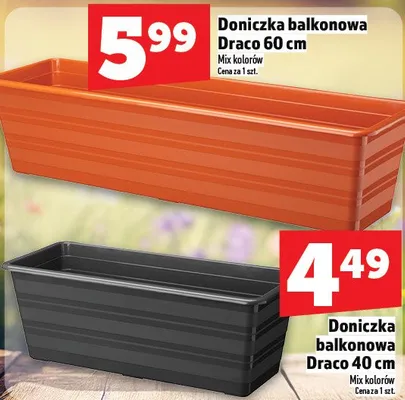 Doniczka balkonowa Draco 60 cm promocja w TOPAZ