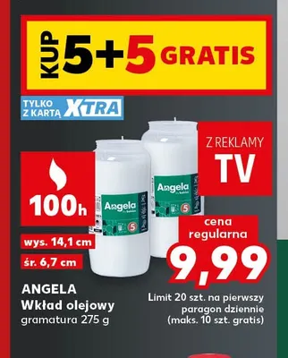 Wkład olejowy Angela promocja w Kaufland