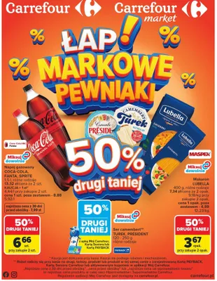 Napój gazowany Coca-Cola, Fanta, Sprite promocja w Carrefour Market