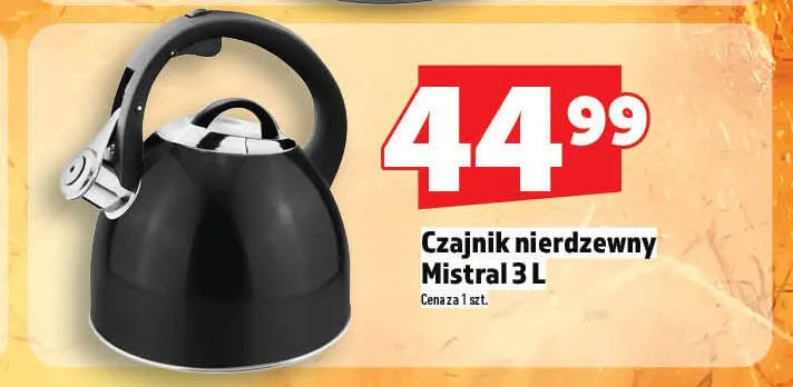 Czajnik nierdzewny Mistral 3l promocja w TOPAZ