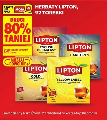 Herbata Lipton Gold promocja w Biedronka