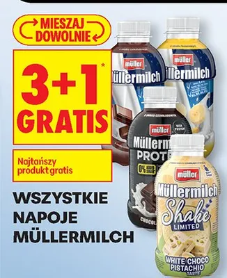 Napój mleczny Müllermilch wszystkie smaki promocja w Biedronka
