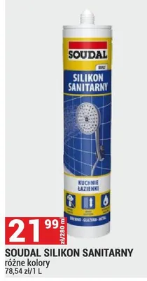 Silikon SOUDAL SILIKON SANITARNY promocja w Merkury Market