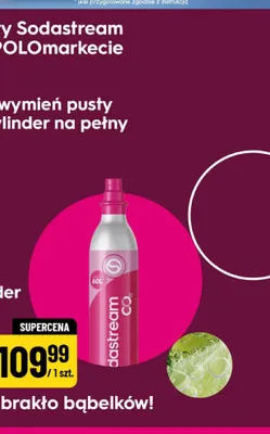 Cylinder + gaz spożywczy SodaStream promocja w POLOmarket