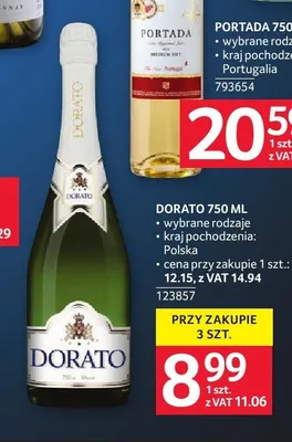 Wino musujące Dorato promocja w Selgros