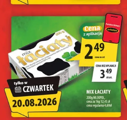 Mix tłuszczowy Łaciaty promocja w Arhelan