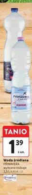 Woda źródlana PRIMAVERA promocja w Intermarche