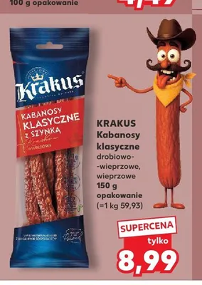 Kabanosy drobiowo - wieprzowe Mistrz rohus promocja w Kaufland