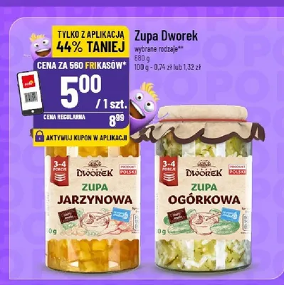 Zupa ogórkowa Dworek promocja w POLOmarket