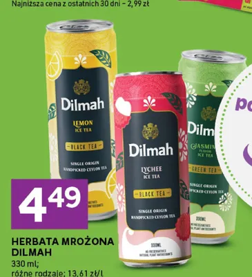 Herbata mrożona Dilmah Lemon promocja w Stokrotka