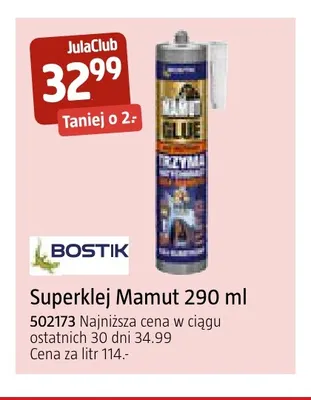 Superklej Mamut 290 ml Bostik promocja w Jula