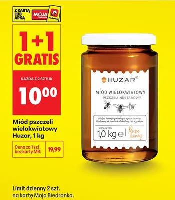 Miód pszczeli wielokwiatowy promocja w Biedronka