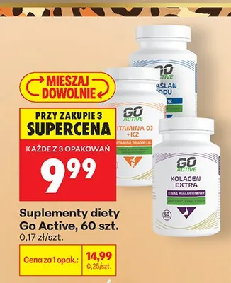 Suplement diety Maślan Sodu Go Active promocja w Biedronka