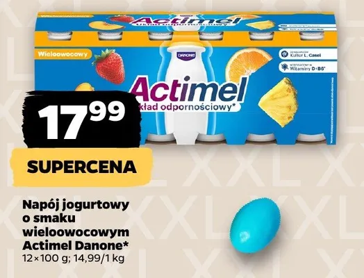 Napój jogurtowy o smaku wieloowocowym promocja w Netto