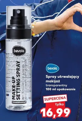 Spray utrwalający makijaż transparentny bevola promocja w Kaufland