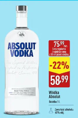 Wódka Absolut promocja w Aldi