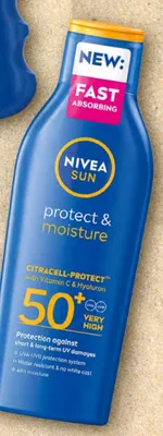 Kosmetyk do opalania Nivea Sun Protect & Moisture SPF 50+ promocja w Dealz