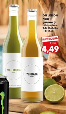 Napój gazowany On Lemon Matchbata promocja w Kaufland