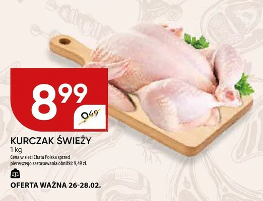 Kurczak świeży promocja w Chata Polska