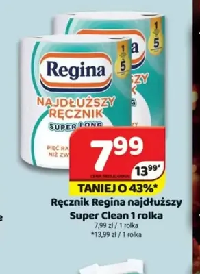Ręcznik Regina najdłuższy Super Clean promocja w Delfin