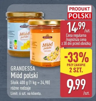 Miód polski promocja w Aldi