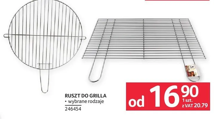 Ruszt do grilla wybrane rodzaje 246454 promocja w Selgros