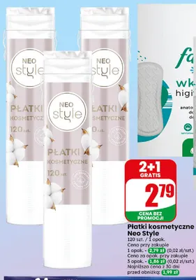 Płatki kosmetyczne Neo Style promocja w Dino