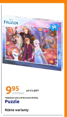 Puzzle Disney Frozen promocja w Action