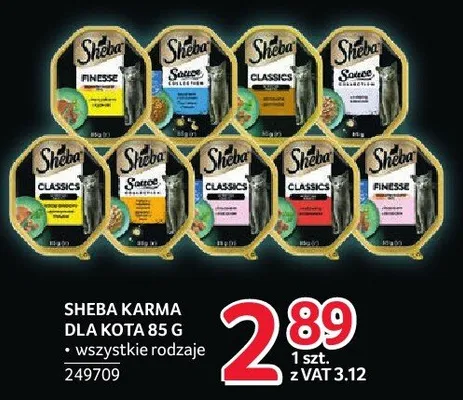 Karma dla kota SHEBA 85 g promocja w Selgros