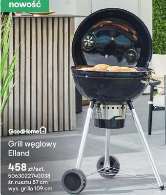 Grill węglowy Elland promocja w Castorama