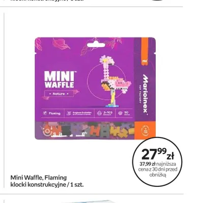 Klocki konstrukcyjne Marioinex Mini Waffle Flaming promocja w Empik