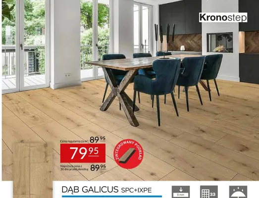 Panele winylowe Dąb Galicus SPC+IXPE Kronostep promocja w Abra Meble