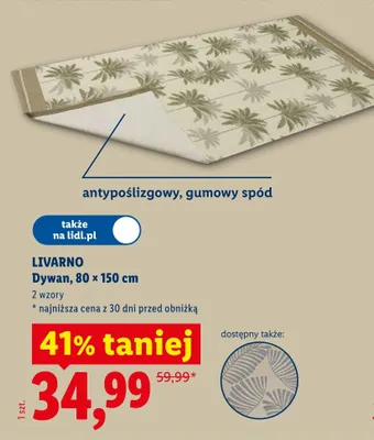 Dywan Livarno 80×150cm promocja w Lidl