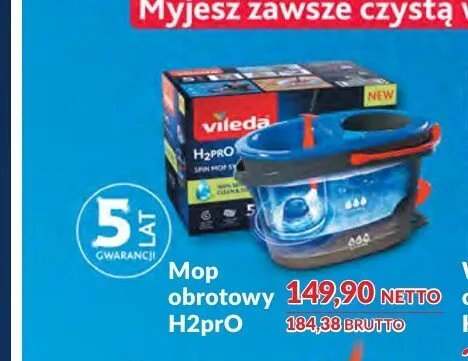 Mop obrotowy Vileda H2Pro promocja w Makro